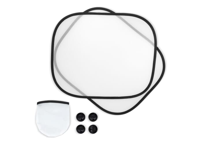 Set de pare-soleil auto à personnaliser avec pochette Blanc