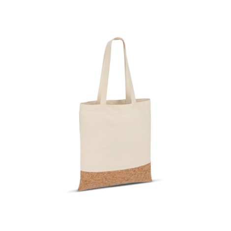 Sac shopping promotionnel coton 170 g/m² avec base en liège