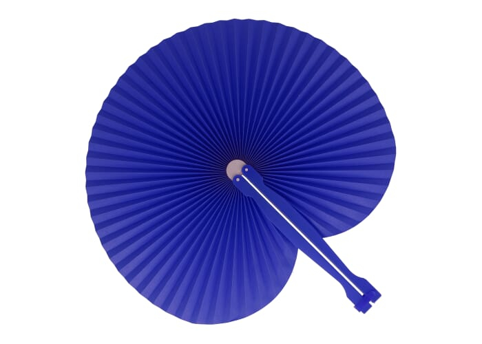 Mini éventail pliable personnalisable Bleu