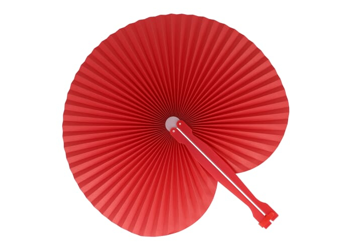 Mini éventail pliable personnalisable Rouge