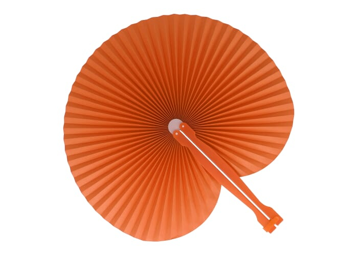 Mini éventail pliable personnalisable Orange