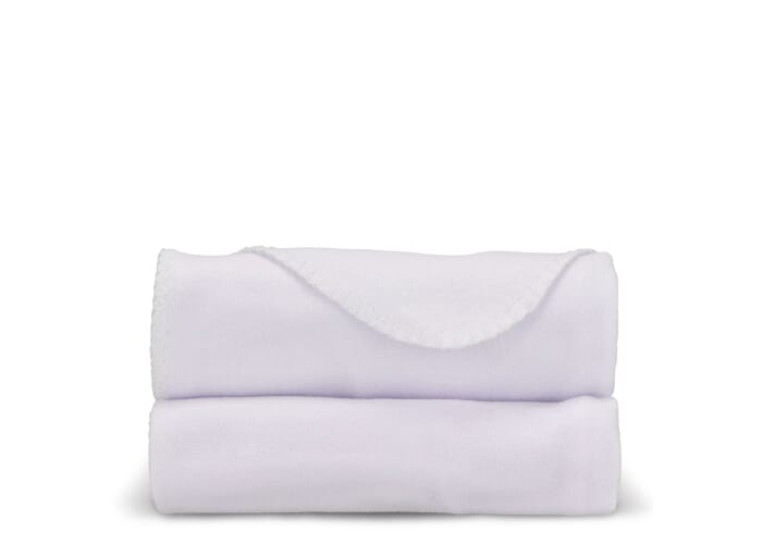 Couverture polaire personnalisée 190 g sublimation Blanc