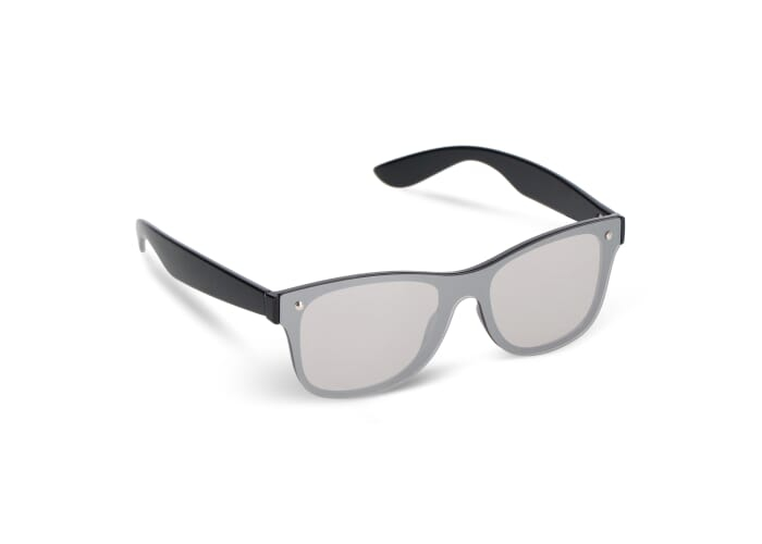Lunettes promotionnelles miroir UV400 Justin R-PC Noir
