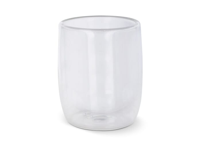 Verre à café publicitaire double paroi 230ml Marianne Transparent