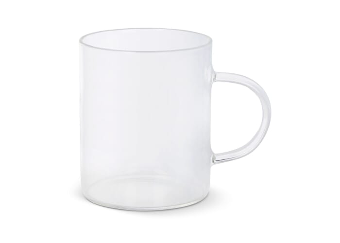 Mug en verre promotionnel 180 ml avec anse Vardez Transparent