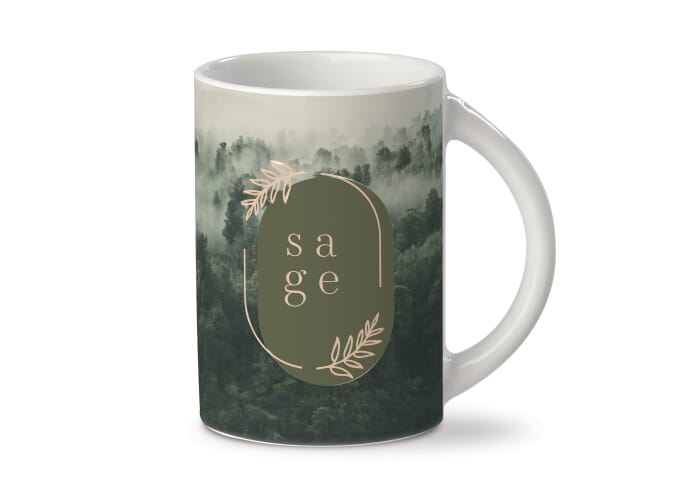 Mug publicitaire en sublimation 250 ml - Marseille Blanc