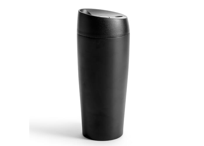 Grand mug de transport personnalisé 400ml Sagaform Noir