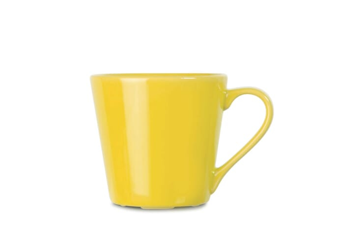 Mug 200 ml en grès à personnaliser Sagaform Brazil Jaune