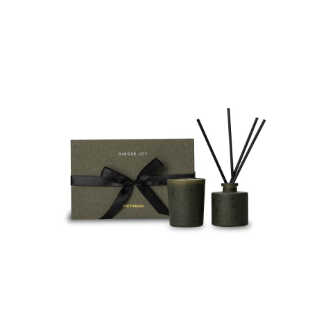 Ensemble publicitaire bougie et diffuseur Ginger Joy Victorian