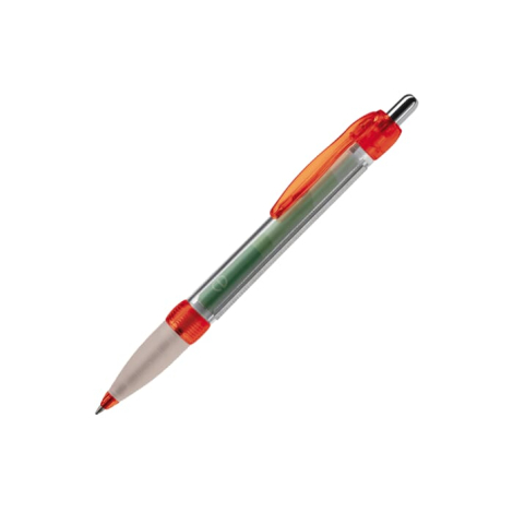 Stylo publicitaire bannière transparent