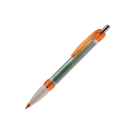 Stylo publicitaire bannière transparent