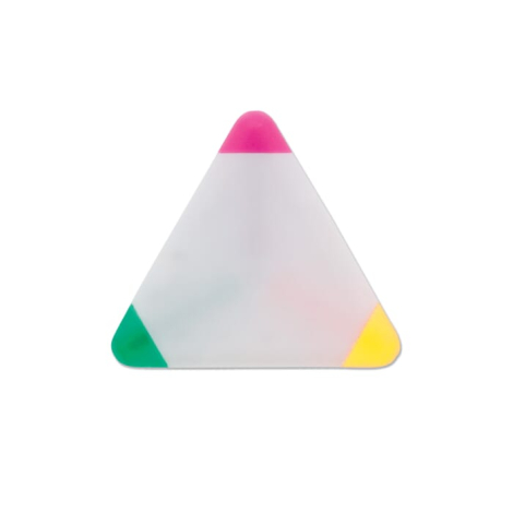 Surligneur publicitaire triangle avec logo