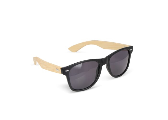 Lunettes RPC et bambou personnalisées UV400 Justin Noir