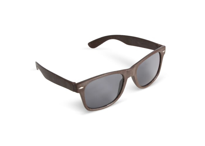 Lunettes de soleil personnalisées fibres de café UV400 Justin Nature