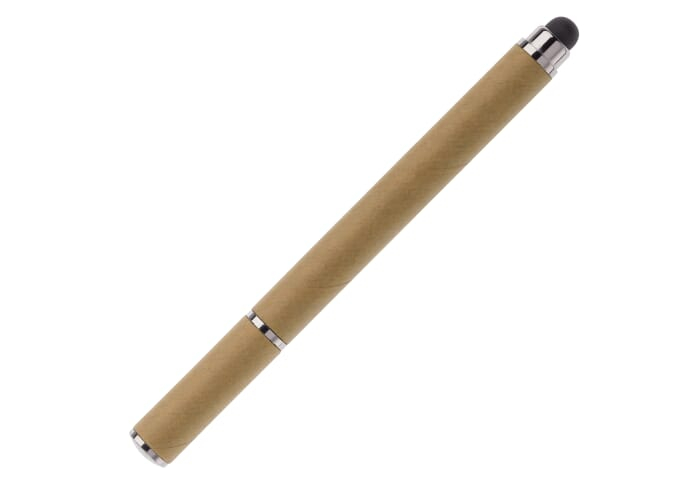 Stylo stylet publicitaire en papier recyclé Marron