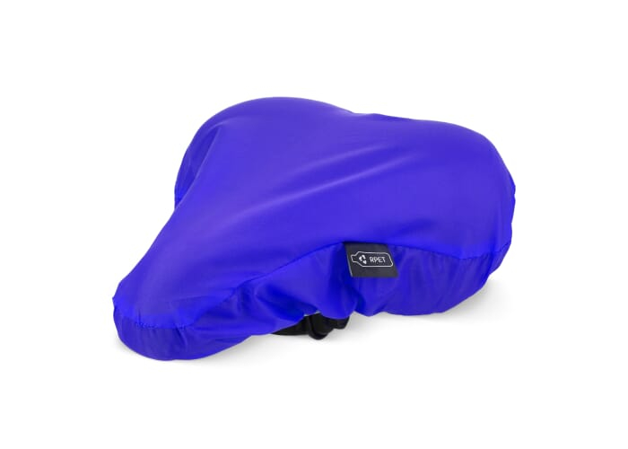 Protège-selle publicitaire en R-PET Bleu