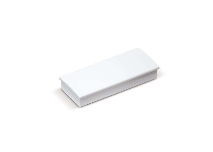 Aimant rectangulaire publicitaire Blanc