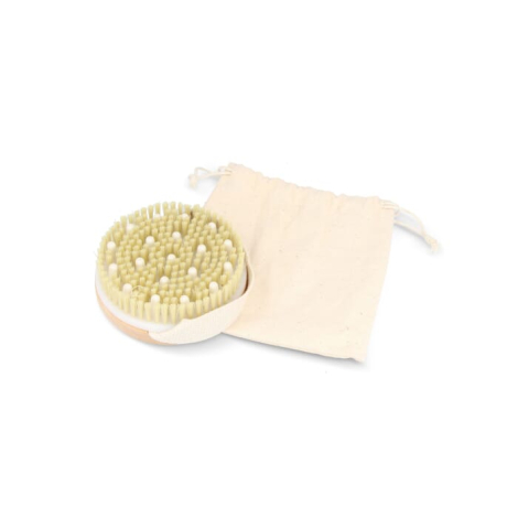 Brosse de bain en bambou promotionnelle