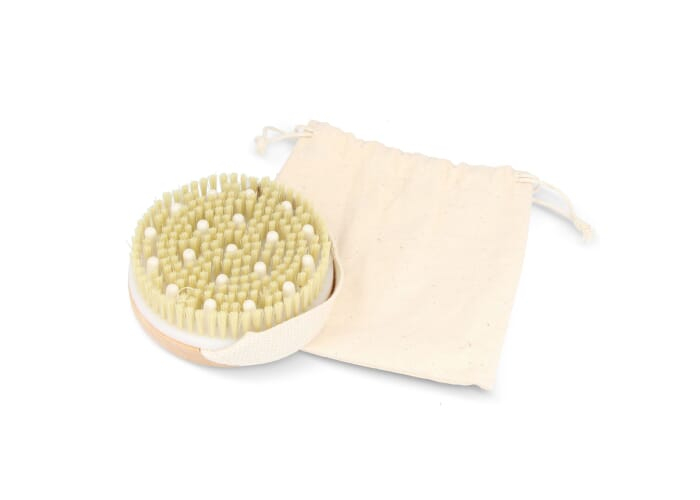 Brosse de bain en bambou promotionnelle Nature