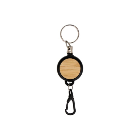 Porte badge publicitaire en ABS recyclé et bambou