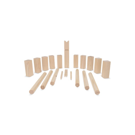 Jeu du Kubb en bois avec pochette personnalisée