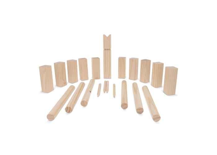 Jeu du Kubb en bois avec pochette personnalisée Bois