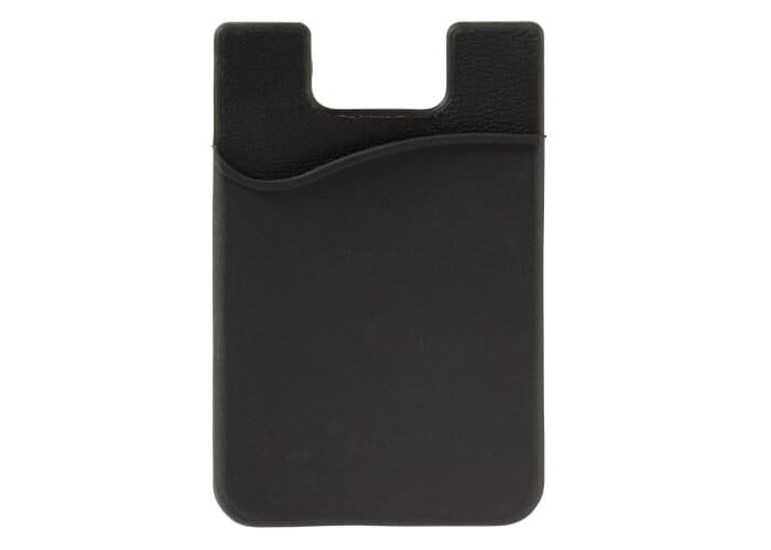 Porte-cartes smartphone publicitaire en silicone Noir