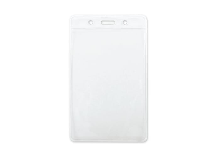 Porte-badge vertical personnalisable 7,5x12,5 cm Transparent