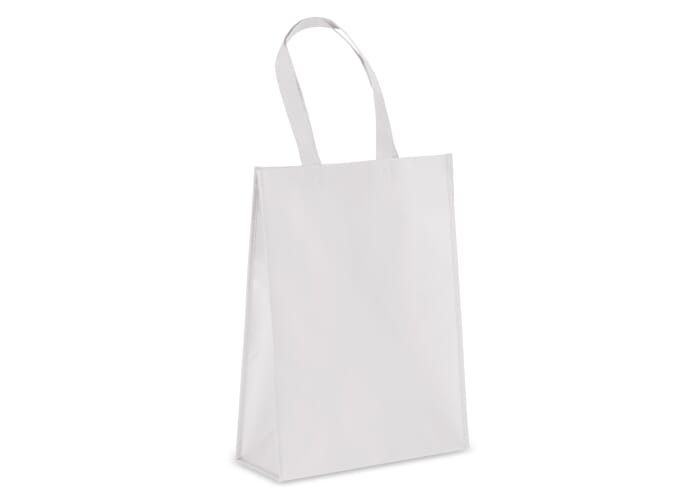 Sac cabas rPET laminé non tissé 105g à personnaliser Blanc