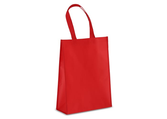 Sac cabas rPET laminé non tissé 105g à personnaliser Rouge