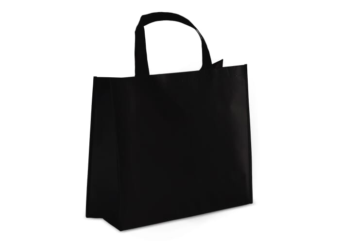 Sac de transport promotionnel laminé non tissé 105g Noir