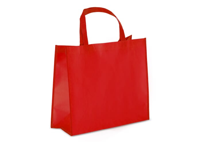 Sac de transport promotionnel laminé non tissé 105g Rouge