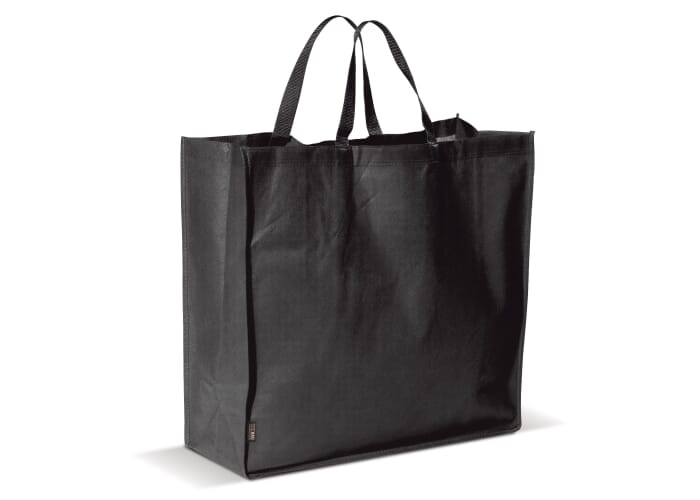 Sac shopping publicitaire non tissé 75 gr Noir