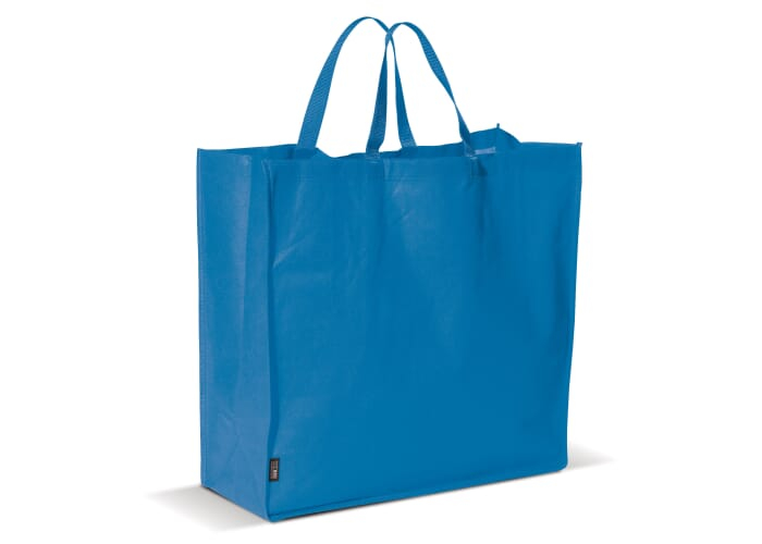 Sac shopping publicitaire non tissé 75 gr Bleu