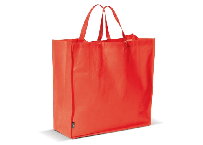 Sac shopping publicitaire non tissé 75 gr Rouge