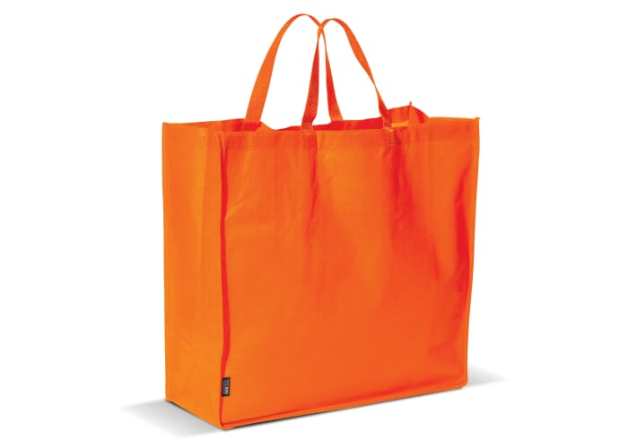 Sac shopping publicitaire non tissé 75 gr Orange