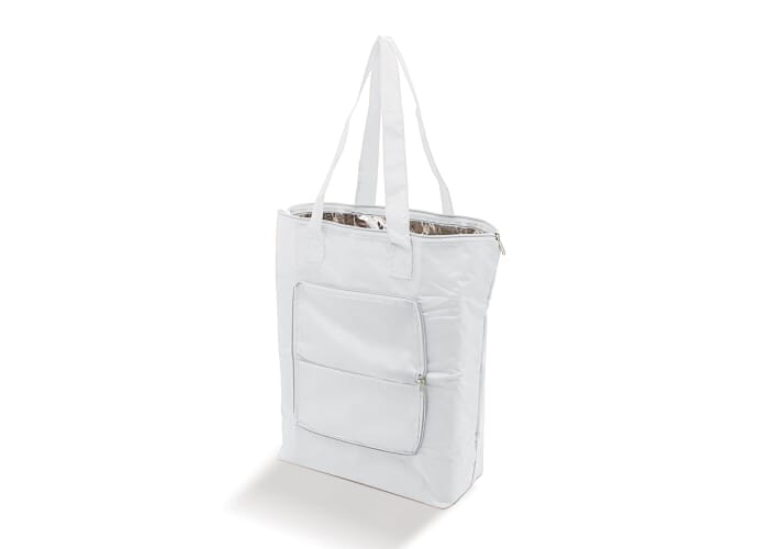 Sac isotherme publicitaire pliable Blanc