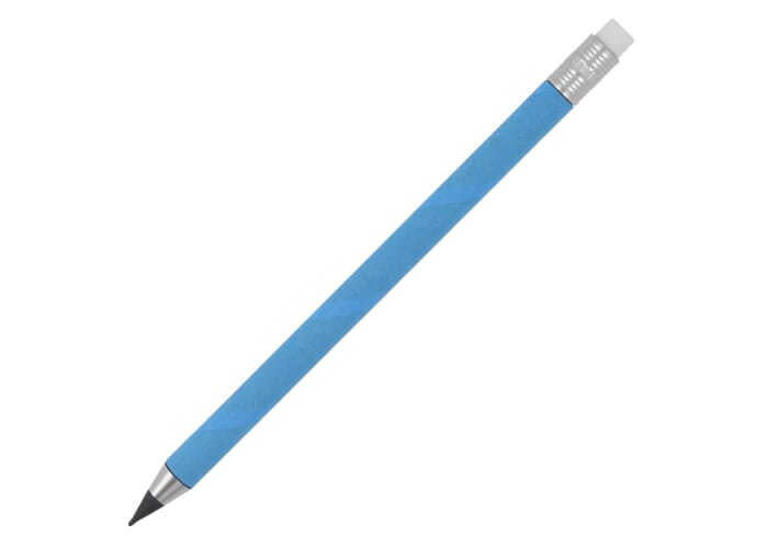 Crayon promotionnel sans encre avec gomme Bleu