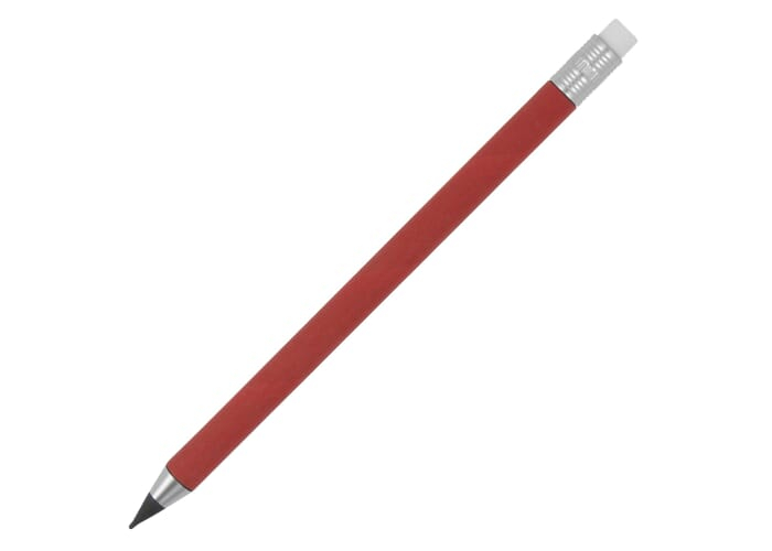Crayon promotionnel sans encre avec gomme Rouge