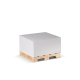 Bloc cube personnalisé avec palette en bois 10 x 10 x 5 cm Bloc cube personnalisé avec palette en bois 10 x 10 x 5 cm