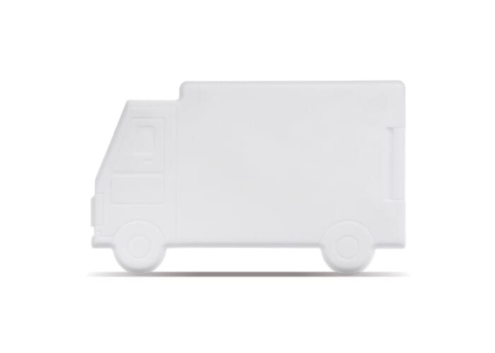 Distributeur de bonbons publicitaire - camion Blanc