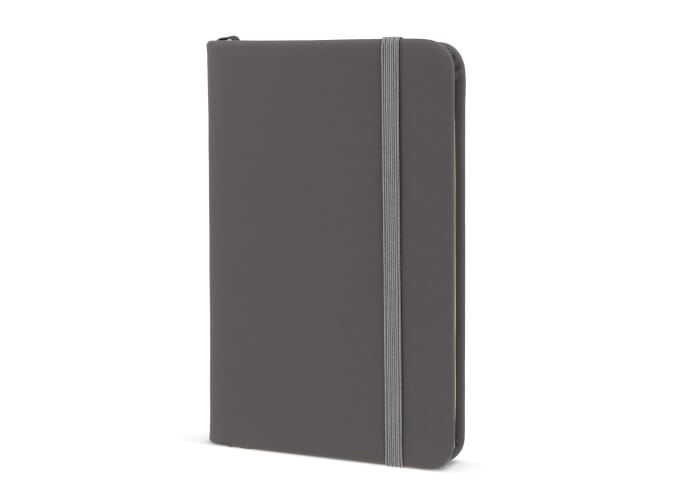 Carnet promotionnel A6 rPET / PU Gris