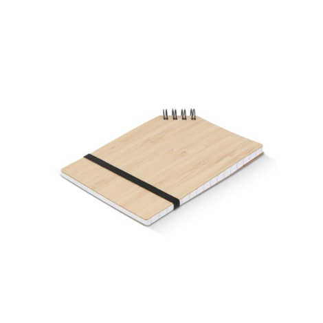 Cahier promotionnel à reliure d'angle en bambou A6