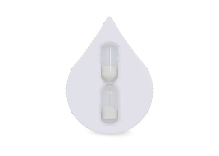 Minuterie de douche personnalisable Goutte d'eau - 5min Blanc