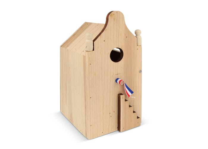 Maison d'oiseau en bois publicitaire Bois