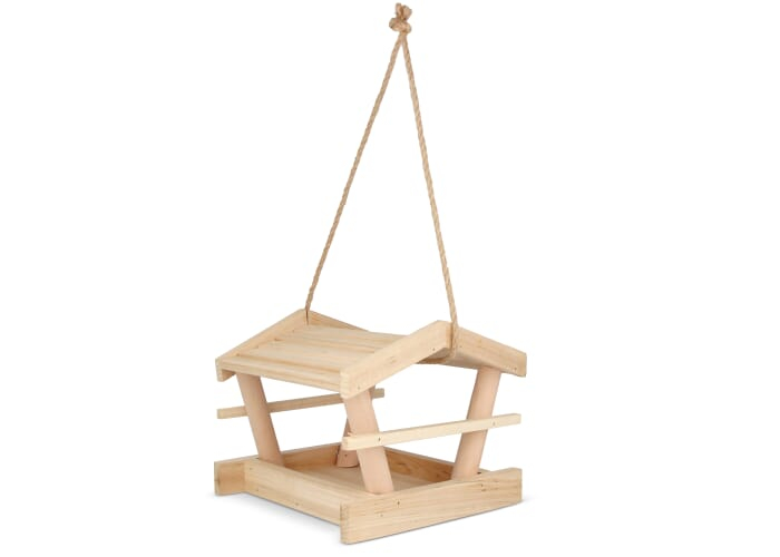 Mangeoire publicitaire à oiseaux en bois Bois