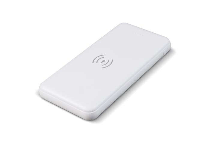 Powerbank personnalisable sans fil 8000 mAh 5W Elite Blanc