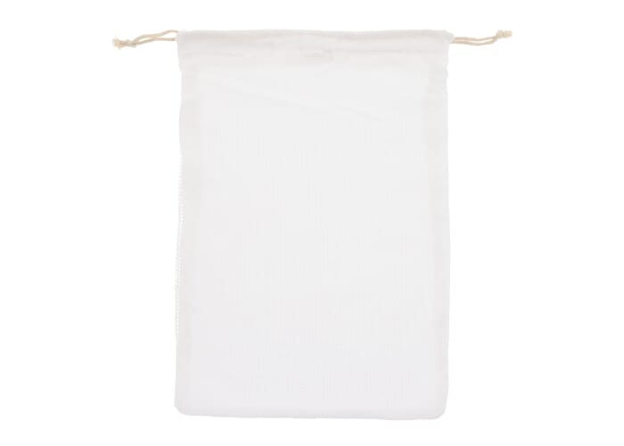 Sac filet promotionnel coloré 30x40cm coton 140g Blanc
