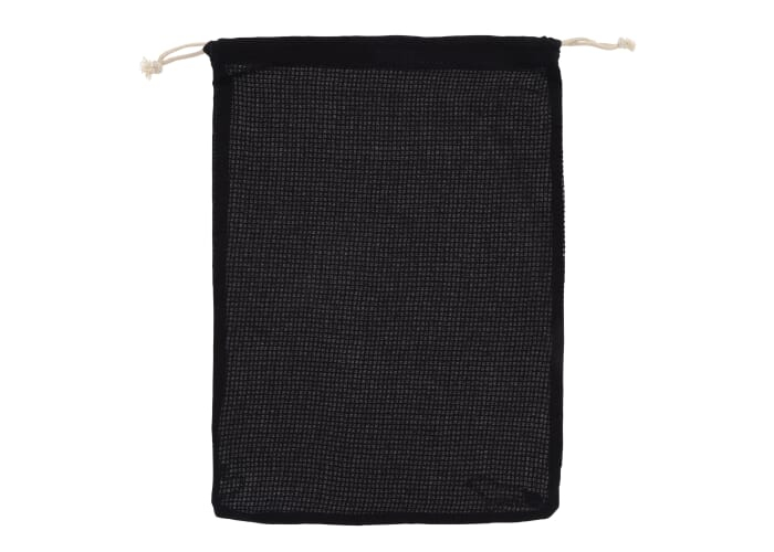 Sac filet promotionnel coloré 30x40cm coton 140g Noir