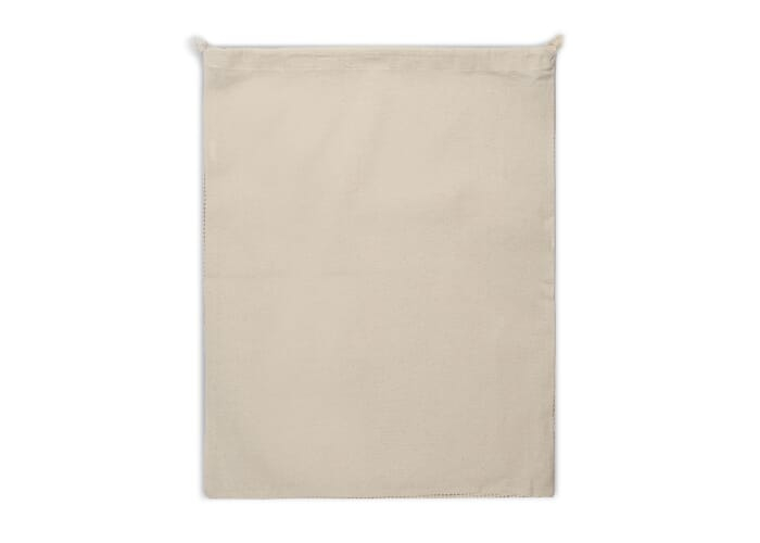Grand pochon filet personnalisé 40x45cm coton 140g Ecru